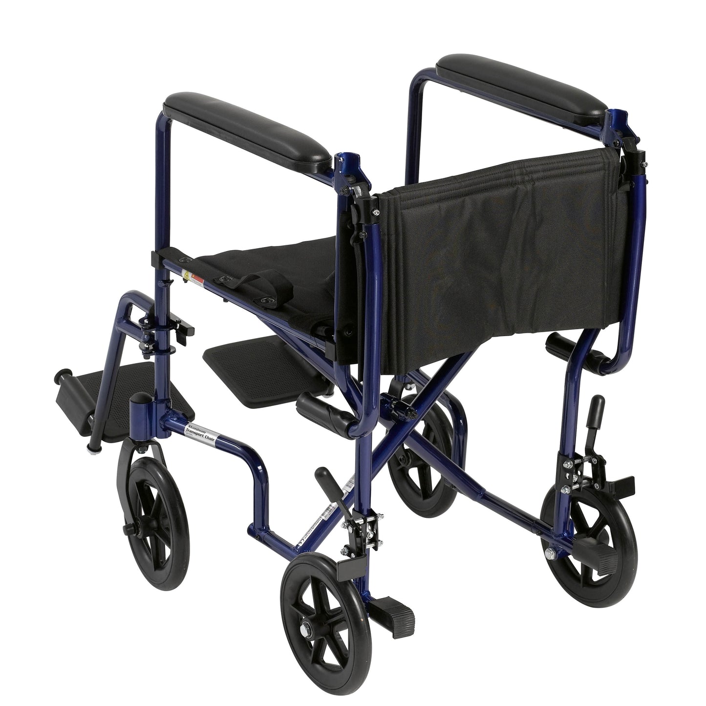 Transport Wheelchair Bariatric 22" Wide Blue