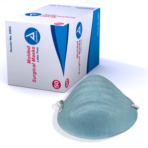 "Surgical Cone Shaped Face Mask Bx/50 Blue"