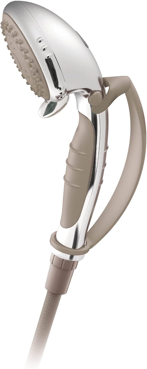 Moen Shower Head, Hand Held, w/Pause Control Chrome Finish