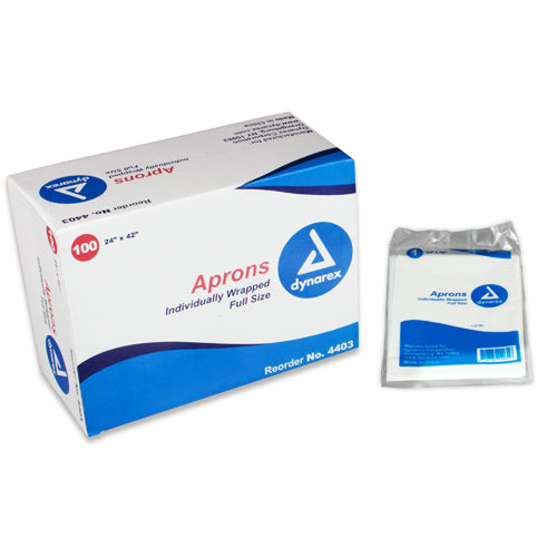 Polyethylene Aprons 24" x 42" Box/ 100