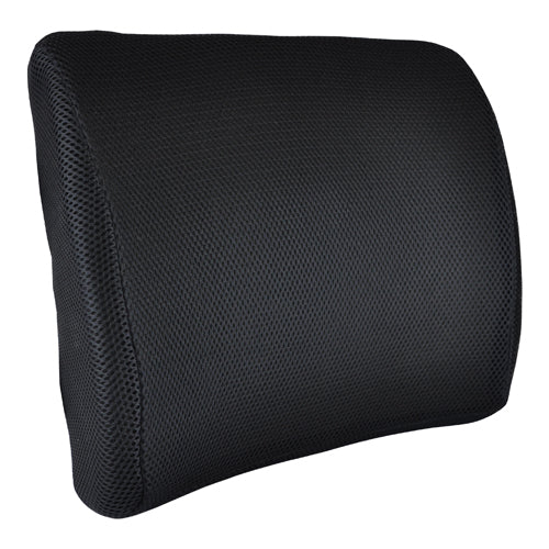 "Lumbar Cushion w/Straps, Black Memory Foam - Blue Jay"