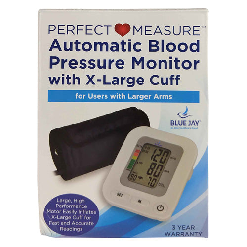 "Full Automatic Blood Pressure w/Extra Large Cuff & 4 AA Batt"