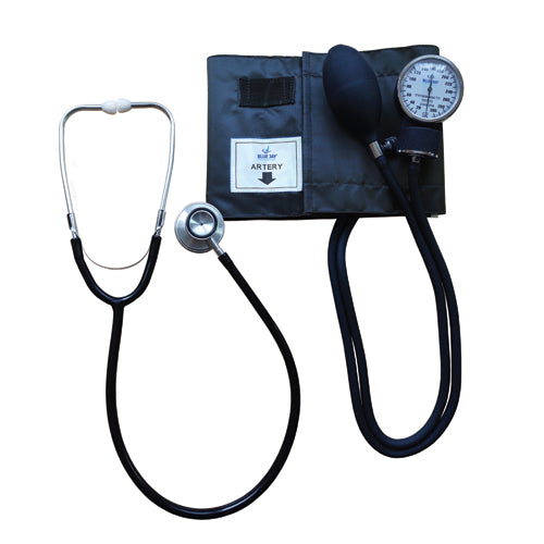 "Perfect Measure Manual Blood Pressure Unit with Stethoscope"