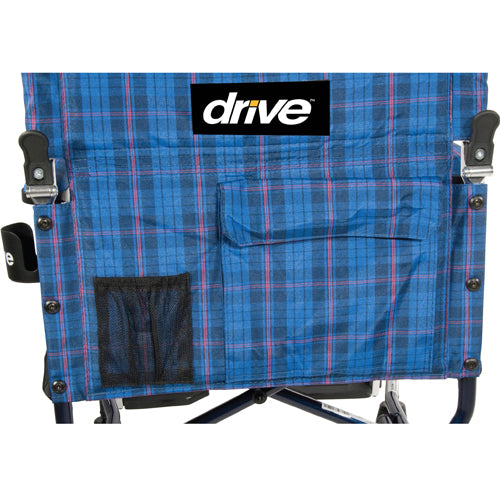 Fly-Lite Transport Chair Black, 19"