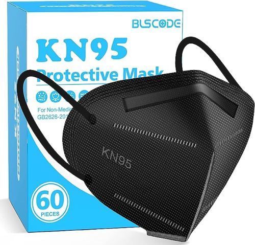 "KN95 Mask Particulate Black Respirator Disposable, BX/60"