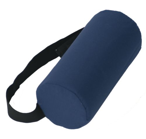 Lumbar Roll Full-Firm Navy With Strap 5" Dia. X 11"