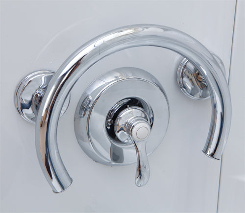 Shower Valve/Tub Spout Grab Bar 2-in-1 Chrome (Each)