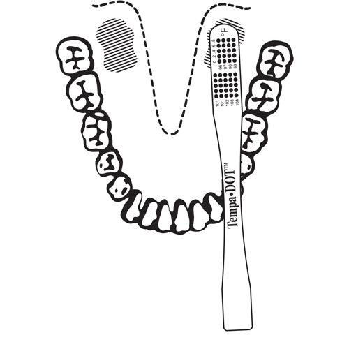 "Tempa-Dot Disposable Thermometer,Non-Sterile Bx/100"