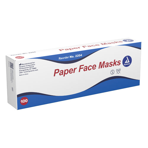 Paper Face Masks Bx/100