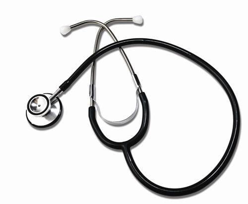 "Dual Head Black Stethoscope 22"