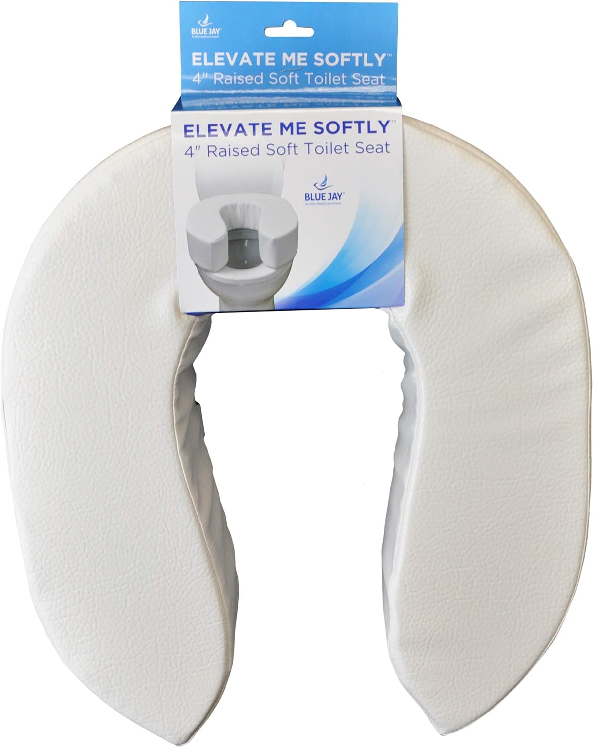 ELEVATE ME SOFTLY Blue Jay 4" Raised Soft Toilet Seat