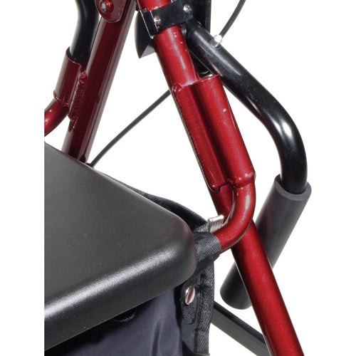 Duet Rollator/Transport Chair Burgundy