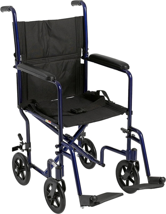 Wheelchair Transport Lightweight Black 19"