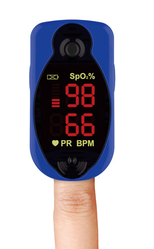 "Comfort Finger Tip Pulse Oximeter Blue Jay Brand"