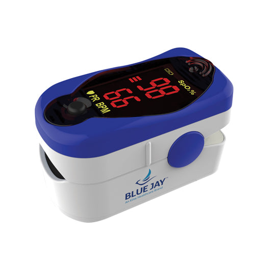 "Comfort Finger Tip Pulse Oximeter Blue Jay Brand"