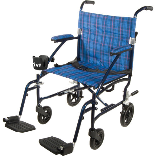 Fly-Lite Transport Chair Black, 19"